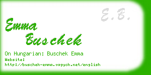 emma buschek business card